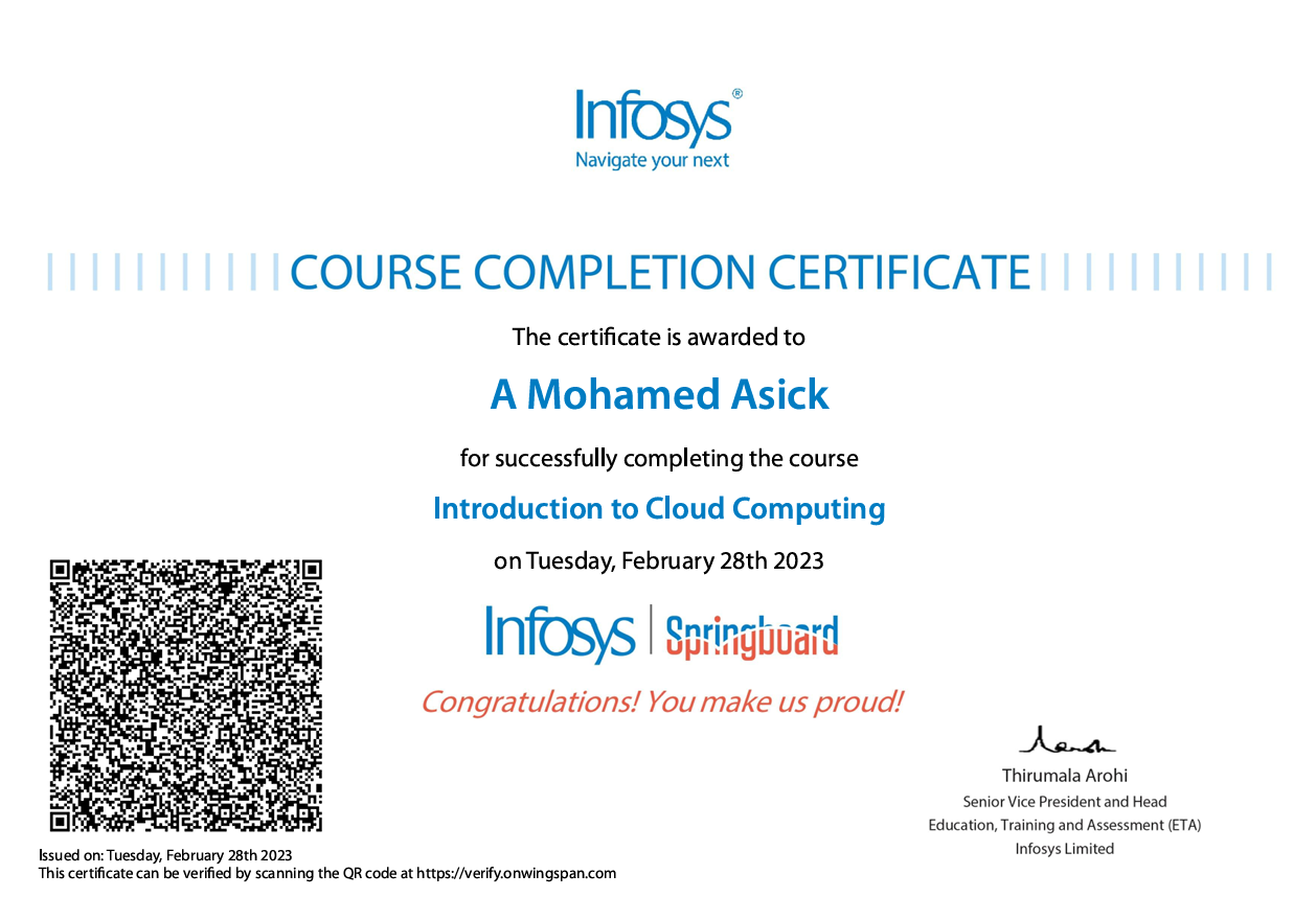Certificate 1